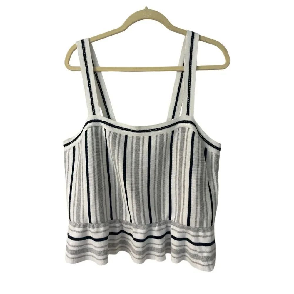 Banana Republic sweater tank striped sz Large